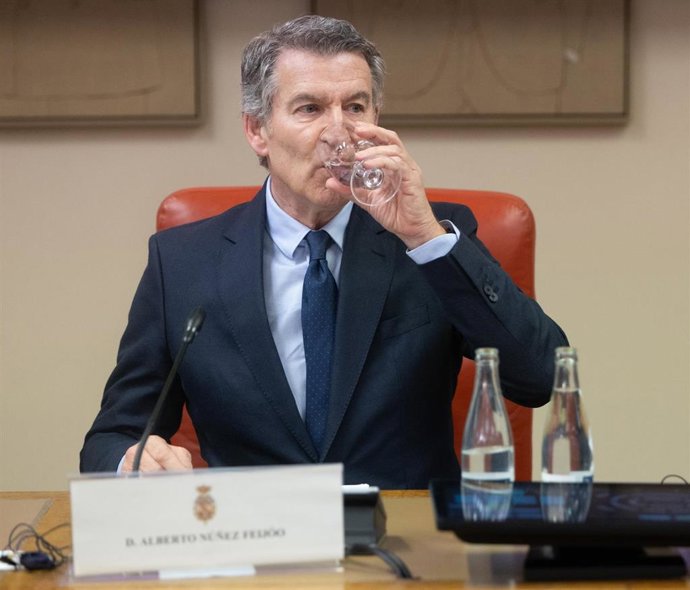 El presidente de PP, Alberto Núñez Feijóo.