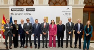 Imagen de la presentación de Alimentaria + Hostelco 2026 en Madrid. 