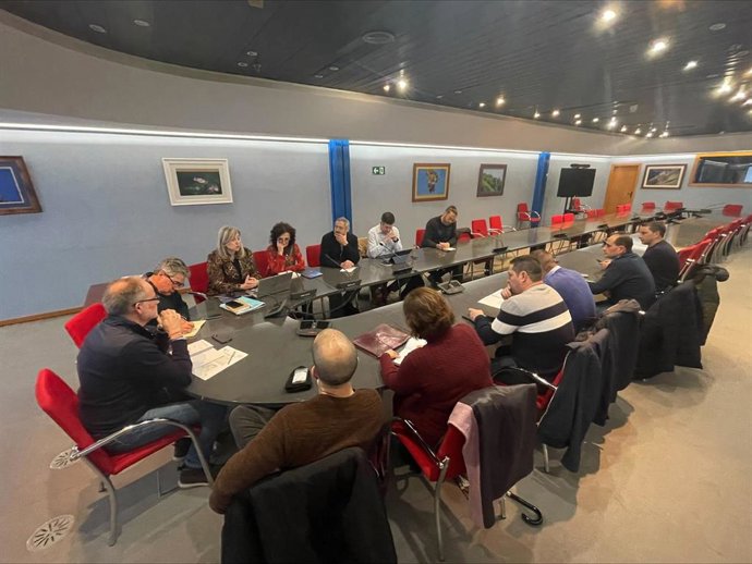 La directora general de Ganadería y Sanidad Agraria, Rocío Huerta, durante la reunión de este lunes para analizar la situación.