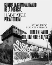 Convocan una concentración contra el desalojo de más de 200 personas de la antigua prisión de Palma