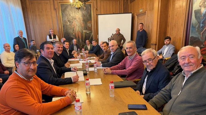 Un momento de la reunión mantenida en Zaragoza.