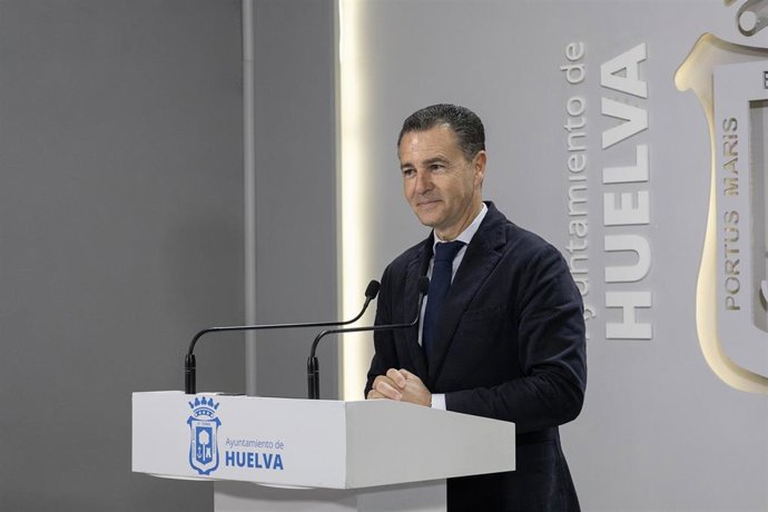 Archivo - El primer teniente de alcaldesa y portavoz del equipo de Gobierno del Ayuntamiento de Huelva, Felipe Arias.