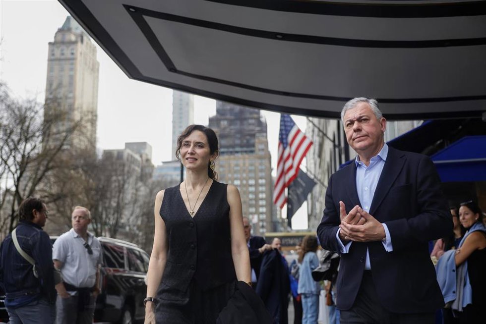 La presidenta de la Comunidad de Madrid, Isabel Díaz Ayuso, en la primera jornada de su viaje institucional a Nueva York (Estados Unidos)
