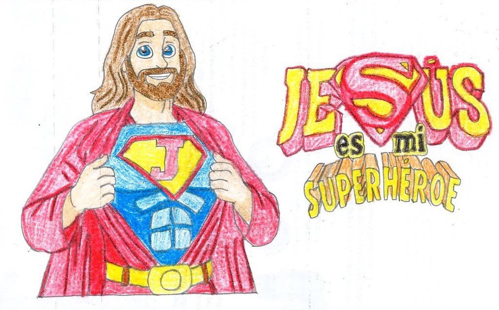 Uno de los dibujos ganadores del concurso infancia misionera, de David López Nieto (Palencia).