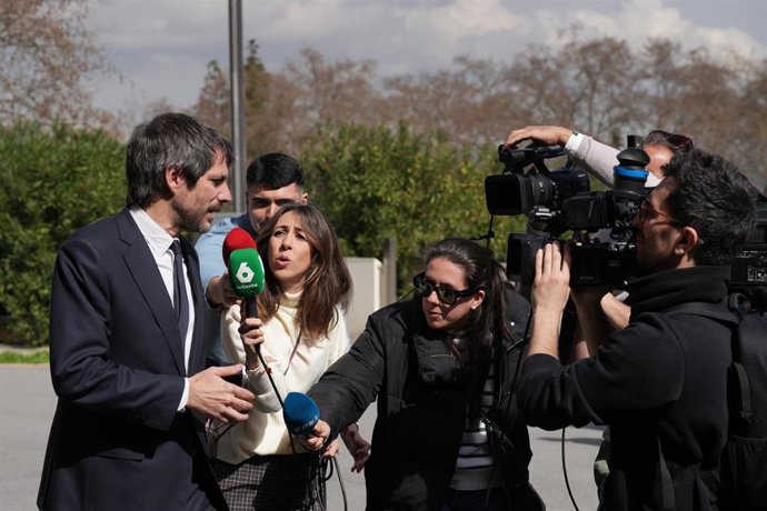 El ministro de cultura, Ernest Urtasun, durante la  presentación de la ampliación del museo MNAC, a 9 de marzo de 2026, en Barcelona