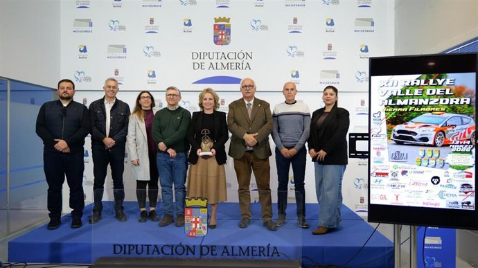 Presentación de la XII edición del Rallye Valle del Almanzora-Sierra de los Filabres en la Diputación de Almería.