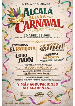 El cartel de 'Alcalá suena a Carnaval'.
