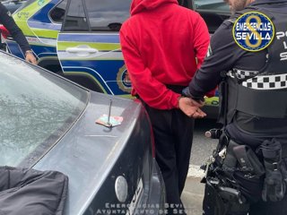 Detenido un joven de 23 años sorprendido cuando robaba en el interior de un coche en el distrito Macarena.