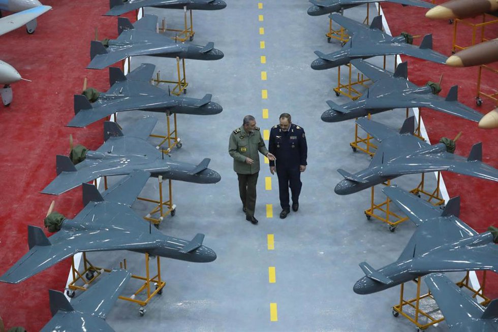 Archivo - Ceremonia de presentación de 1.000 nuevos drones iraníes en enero de 2025