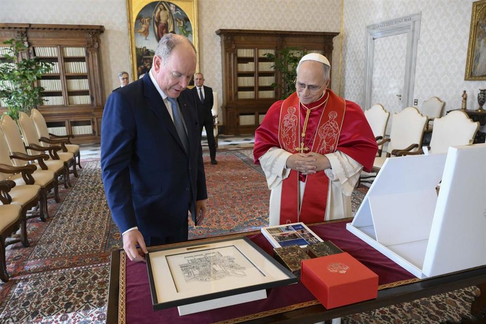 Archivo - El Papa recibe a Alberto de Mónaco.