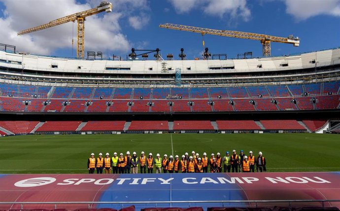 La delegación de la FIFA visita el Spotify Camp Nou, uno de los estadio del Mundial 2030