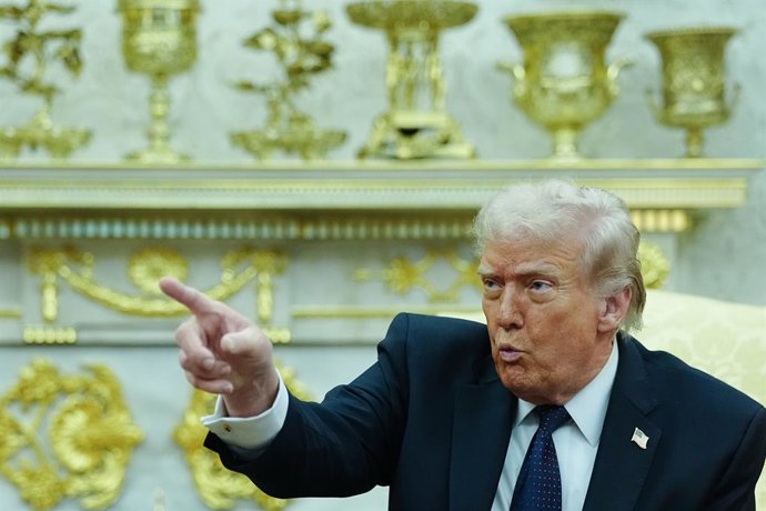 El president d'EUA, Donald Trump, en un acte en la Casa Blanca. 