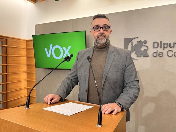 El portavoz de Vox en la Diputación de Córdoba, Rafael Saco.