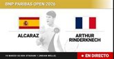 Foto: Carlos Alcaraz - Arthur Rinderknech, en directo hoy: sigue el partido de BNP Paribas Open