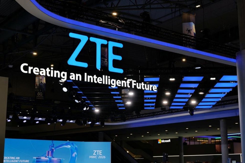 Stand de la empresa de telecomunicaciones ZTE