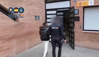 Imagen de uno de los detenidos en la operación