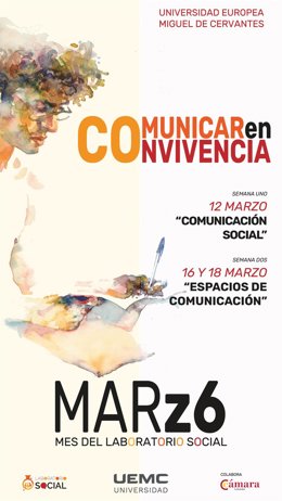 Cartel del 'Mes del Laboratorio Social' de la UEMC.