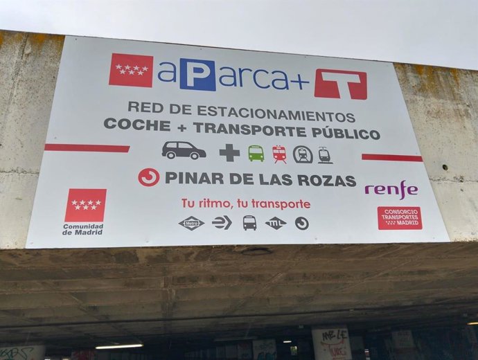 Las Rozas.- Usuarios de transporte público podrán usar gratis los aparcamientos de Cercanías de varias estaciones