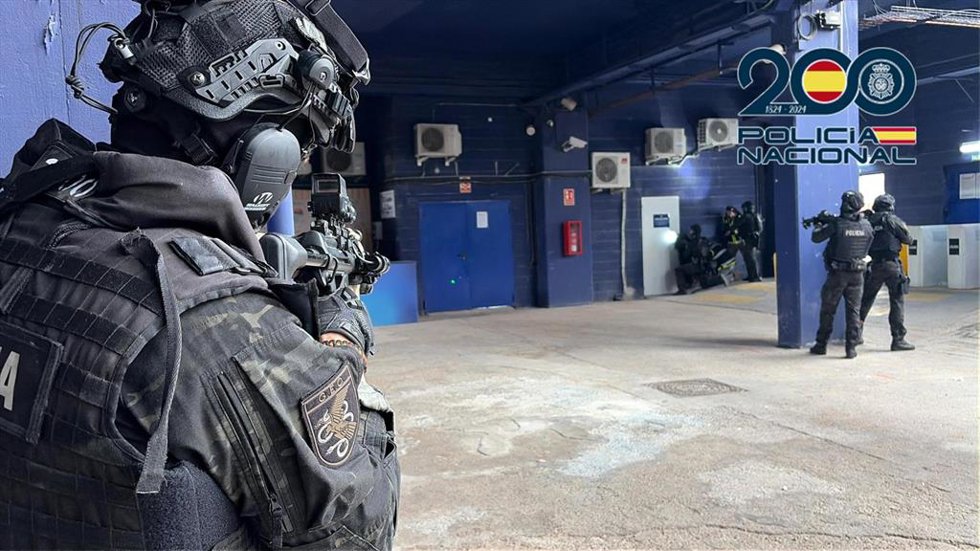 Imagen del simulacro en el Ciutat de Valncia