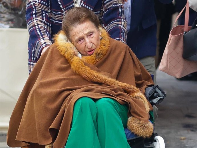 La infanta Margarita regresa a casa tras celebrar su cumpleaños