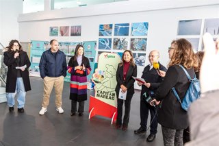 La conselleira do Mar, Marta Villaverde, en Ribeira