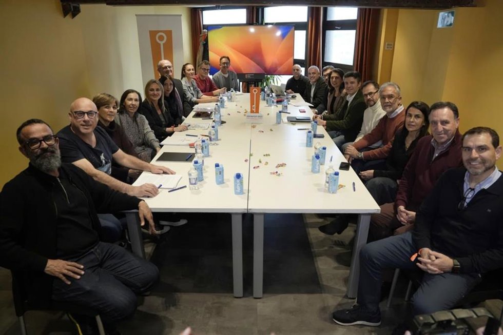 Delegación granadina para presentar el proyecto de la Capitalidad