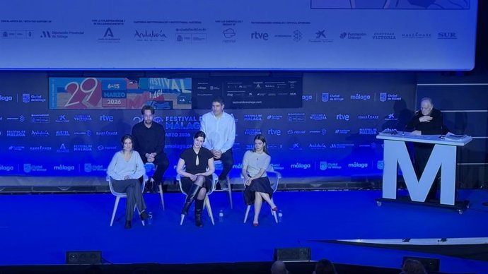 Coletiva de imprensa do filme “Mala bèstia” no âmbito do Festival de Málaga