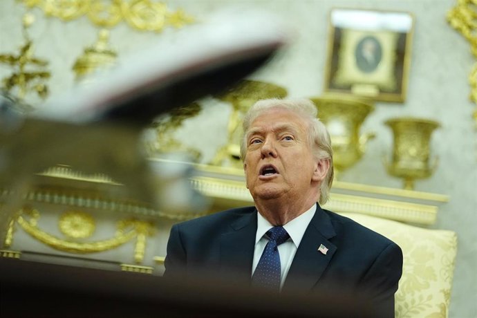El presidente de Estados Unidos, Donald Trump, durante una reunión en la Casa Blanca (archivo)
