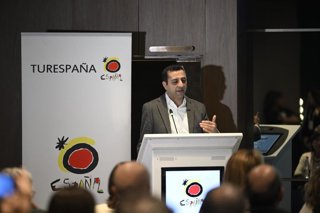 Estand de Turespaña en una feria turística de Estambul (Turquía) donde la provincia de Cádiz se ha promocionado como destino