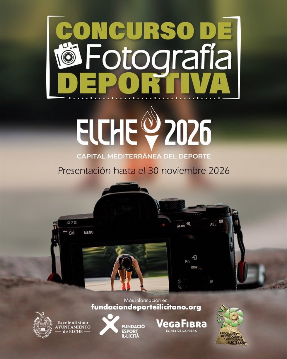 Elche lanza un concurso de fotografía como Capital Mediterránea del Deporte 2026.