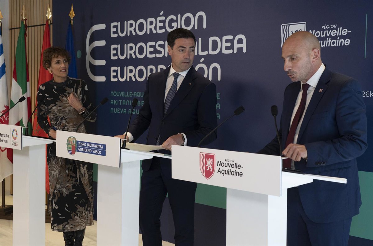 Pradales y Chivite afirman que la fabrica de Hithium permitirá crear sinergias  positivas  entre Navarra y Euskadi