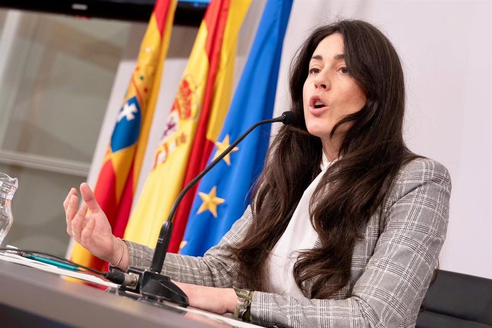 María Pía Canals en un momento de su comparecencia.