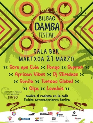 Cartel de la  sexta edición del Bilbao Damba Festival de la Sala BBK