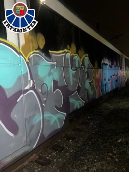 Grafitiak Euskotrenen