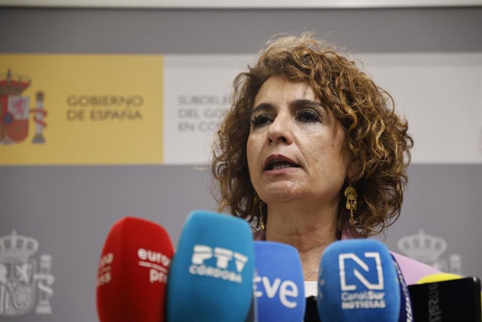 La vicepresidenta primera y ministra de Hacienda, María Jesús Montero.