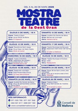 Muestra de Teatro de Personas Mayores en Mallorca