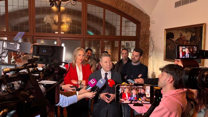 El presidente de Castilla-La Mancha y secretario general del PSOE en la región, Emiliano García-Page, en Benavente.