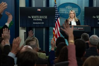 La portavoz de la Casa Blanca, Karoline Leavitt 