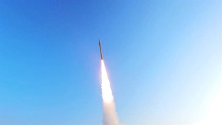 Archivo - Un misil iraní en una imagen de archivo