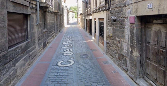 Calle Fuente, en Miranda de Ebro (Burgos)