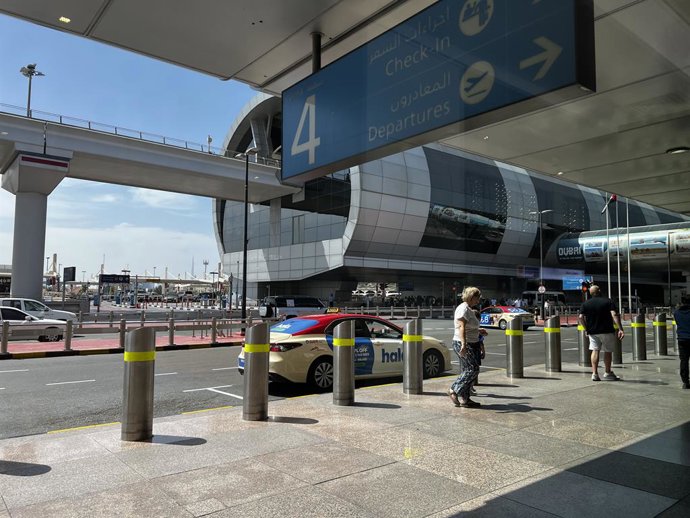 DUBAI, March 7, 2026  -- This photo taken on March 7, 2026 shows the Dubai International Airport in Dubai, the United Arab Emirates (UAE). Dubai-based carrier Emirates said on Saturday it has resumed flight operations at Dubai International Airport after 