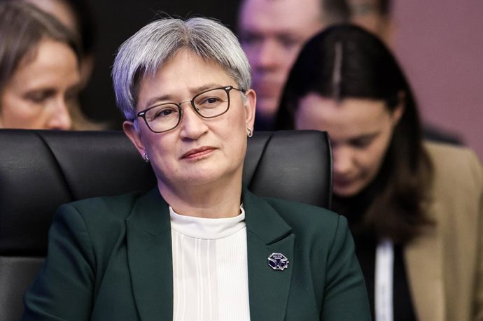 Archivo - Arquivo - COREIA DO SUL, GYEONGJU - 30 DE OUTUBRO DE 2025: A ministra das Relações Exteriores da Austrália, Penny Wong, participa de uma reunião dos chefes dos departamentos de política externa e comércio dos países membros da Cooperação Econômi