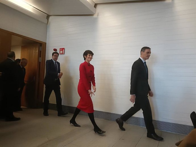 El president del Govern, Pedro Sánchez, en el Cim contra l'odi, en la Galeria de les Col·leccions Reals, a Madrid.