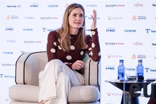 La vicepresidenta tercera y ministra de Transición Ecológica y Reto Demográfico, Sara Aagesen, durante un desayuno informativo de Europa Press, Hotel Rosewood Villa Magna, a 11 de marzo de 2026, en Madrid (España).