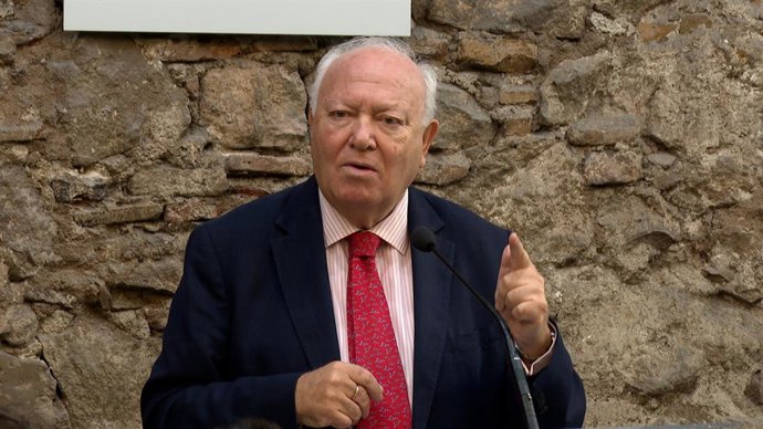 Archivo - El alto representante de Naciones Unidas para la Alianza de Civilizaciones, el exministro Miguel Ángel Moratinos, en un encuentro organizado por el Cidob en Barcelona.