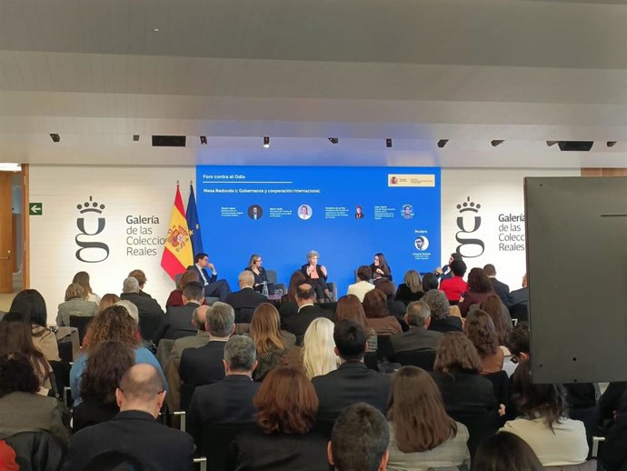 Óscar López, Ministro para la Transformación Digital y de la Función Pública, durante la Cumbre contra el Odio.