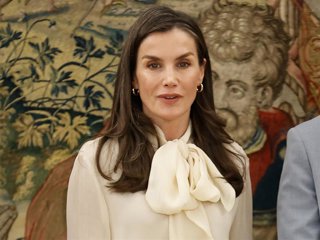 La Reina Letizia ha presidido varias audiencias en el Palacio de La Zarzuela este miércoles