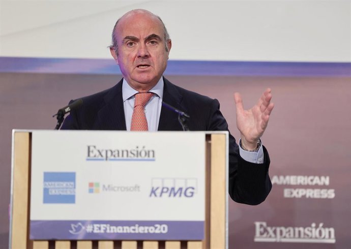 Archivo - El vicepresidente del Banco Central Europeo (BCE), Luis de Guindos, en las jornadas de este miércoles.