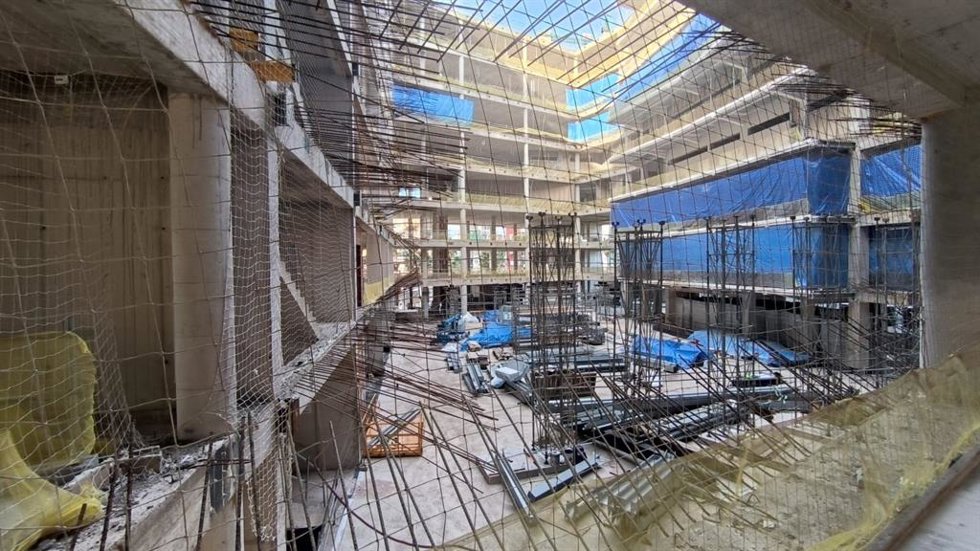 Archivo - Estado de las obras de la Ciudad de la Justicia Rafael Altamira de Alicante el 20 de octubre de 2025