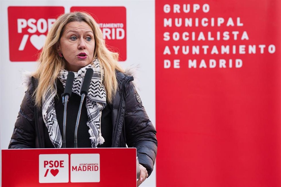 Archivo - La secretaria de Política Municipal del PSOE-M y diputada en la Asamblea de Madrid, Cristina González, durante un acto del Grupo Municipal Socialista del Ayuntamiento de Madrid. 